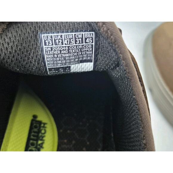 Skechers Men's Slip-Ins Size 13 Dark Brown Garza-Gervin Gogamat Arch Memory Foam - Picture 10 of 12